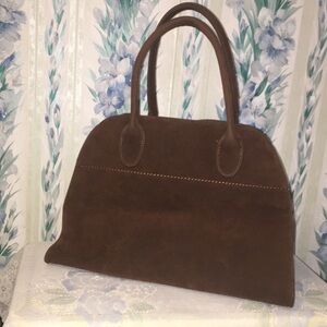 Chic Brown Suede Shoulder Bag